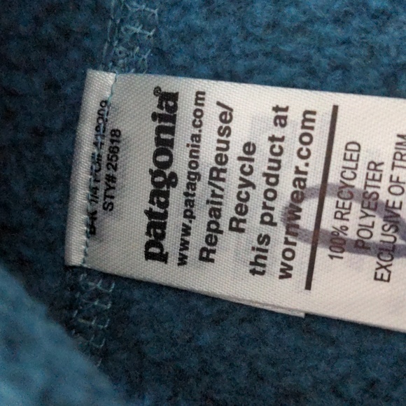 Patagonia "better sweater" 1/4 zip XS teal - Picture 4 of 6